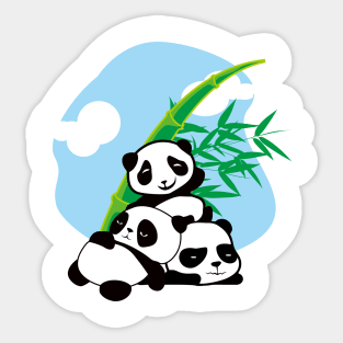 Panda and bamboo Sticker